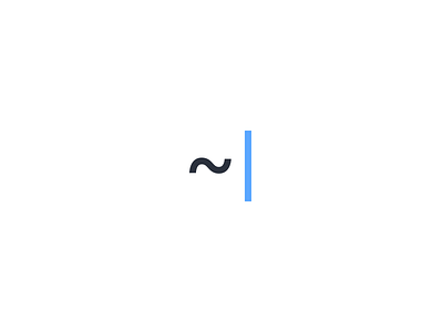 Secret Mark app brand cursor down logo mark minimal secret simple tilde web