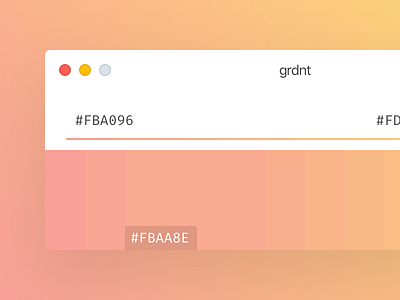 Grdnt - Hover Reveal app color concept gradient mac minimal palette simple step tool
