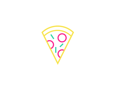 Pizza Mark 90s icon line mark nineties pizza simple 🍕