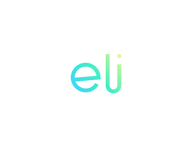 Logo Concept: Eli Theme concept gradient light line logo mark round type typography