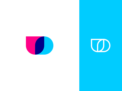 Undrop Logo Concept abstract concept line logo mark minimal vibrant