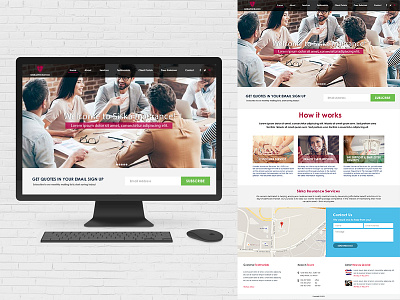 Insurance Website Mockup