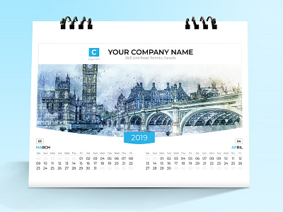 Desk Calendar 2019