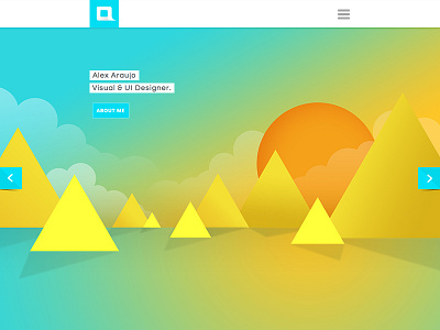 Personal Portfolio clean colorful minimal portfolio responsive simple ui web website