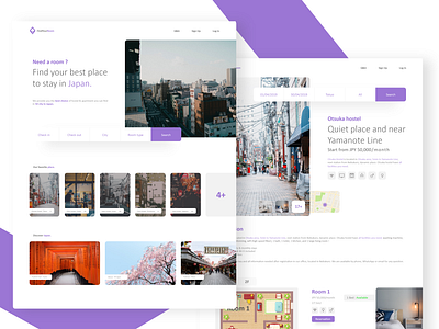 Daily UI - Find your room app branding dailyui design japan minimalist ui uidesign ux web web design webdesign website