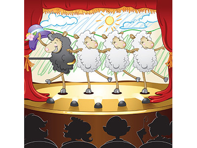 The Black Sheep book illustration
