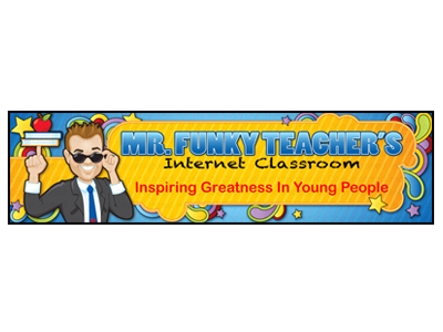 Mr. Funky Teacher web banner banner design web