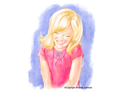 Digital Watercolor portrait illustration portrait watercolor