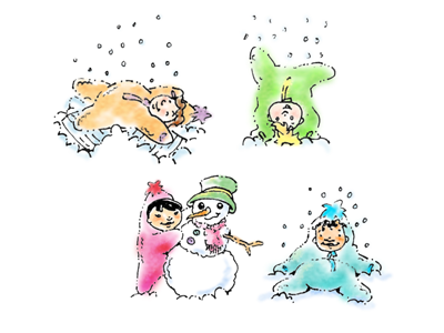 Snowbabies book children for illustration illustrations