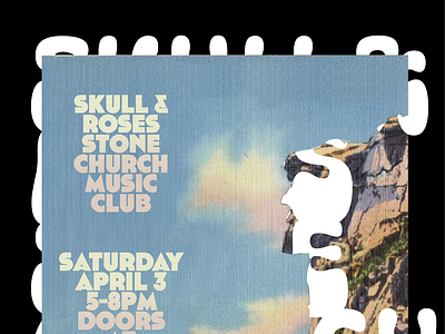 Skull & Roses gig poster