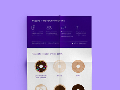 Donut Pairing Game brand and identity branding design iconography identity design illustration