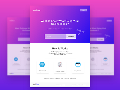 Viralface Simple Landing Page