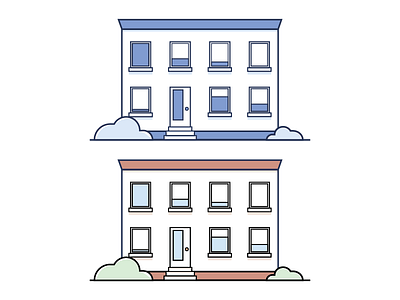 Building building house illustrator pastel