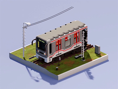 Metro Tbilisi Loop Animation 3d 3danimation 3dart 3dmodeling blender3d design
