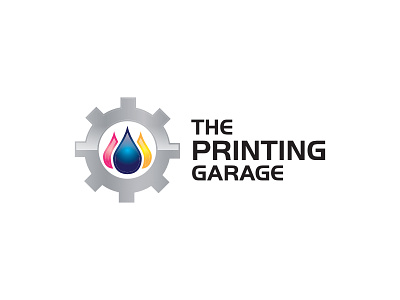 The Printing Garage contest design illustration logo pictorial pictorial mark printing vector