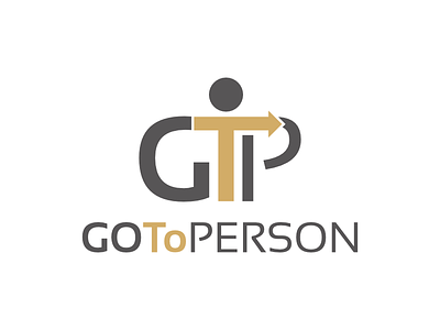Go To Person contest design letter letter logo letter mark logo typography vector