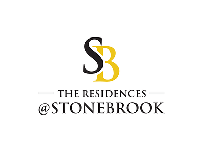 Stonebrook contest design letter letter logo letter mark logo residence typography vector