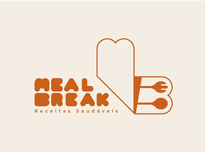 Meal Break b brand branding design food graphic design identidade visual identity branding illustrator logo logo design logodesign logotype m mb typography