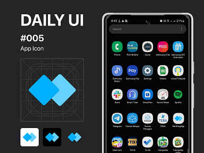 Daily UI App Icon for Banking Apps android app dailyui design icon ios logo mobile app ui ux