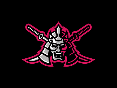 Samurai Mascot Logo branding clean design icon identity illustration illustrator logo mascot mascot logo samurai vector