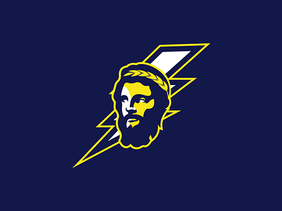 Zeus Mascot Logo art branding clean design flat icon identity illustration illustrator logo minimal vector