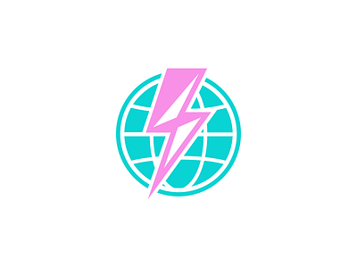 Shock The World art branding clean design flat icon identity illustration illustrator logo minimal vector