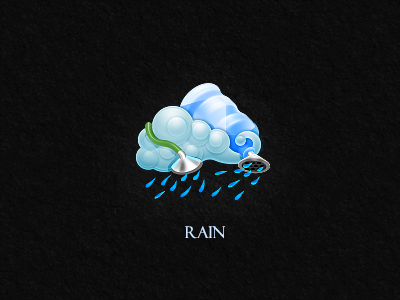 Rain icon rain weather