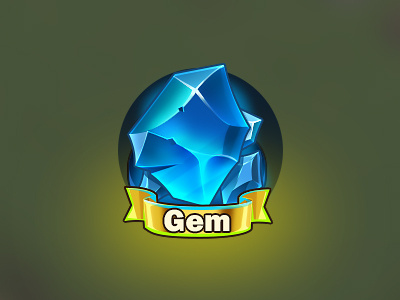 Gem diamond game gem icon