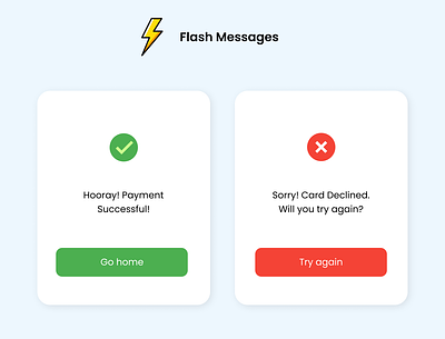 Flash Message app design flash message ui ui challenge ux