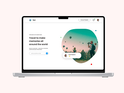 Pushing Pixels (Travel the World) dailyui design illustration ui ux