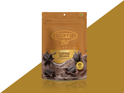 CORTÉS // covered coffee beans packaging chocolate food packaging puertorico