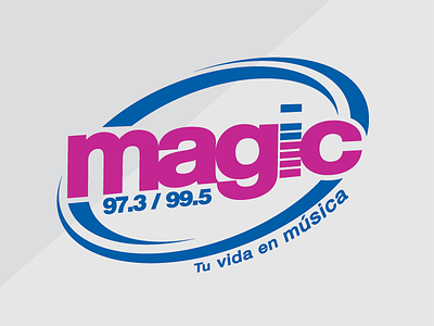 MAGIC 97.3FM // radio station in puerto rico brand branding lifestyle logo music puertorico