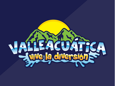 VALLEACUATICA // concept logo for coamo municipality adventure brand branding entertainment fun kids logo park puertorico water