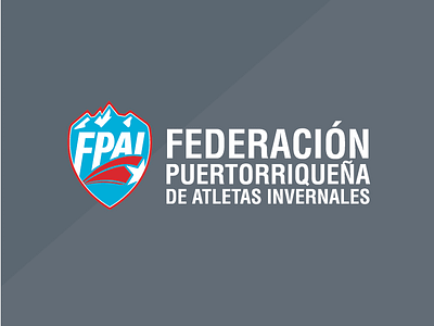 FPAI // winter olympics team from puerto rico brand branding logo puertorico sports team winter winterolympics