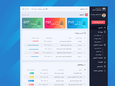 Civil Project Managment Dashboard UI dashboad design project management tool ui ui ux design user inteface web design