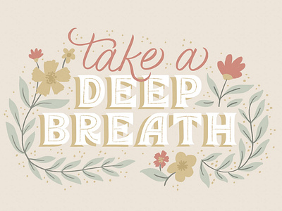 Take a Deep Breath - Herb Garden Font Trio