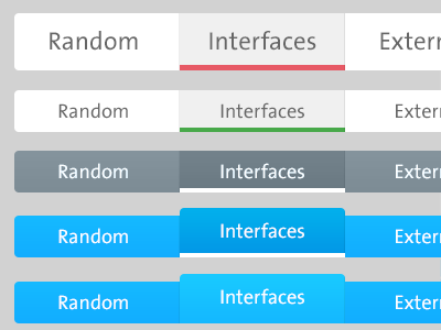 Dashboard Tab styles overview