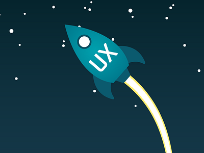 UX-Rocket illustration illustrator rocket ux vector