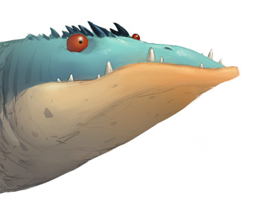 Crocodile Sketch crocodile digital painting illustration photoshop