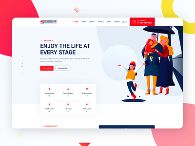 Insurance Landing Page! insurance landing page ui ux