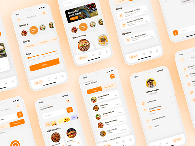 Online food delivery ui kits