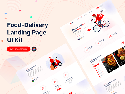 Food Delivery Landing Page ui