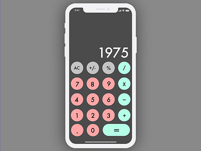 Daily UI Challenge 004 - Calculator