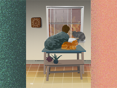 House Cats art cats design housecoat illustration illustrator vector