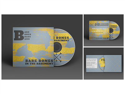 Bare Bones Brass Band Album Art album cover albumart art branding design illustration illustrator lettering minimal music vector