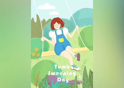 Tomb Sweeping Day illustration 插图