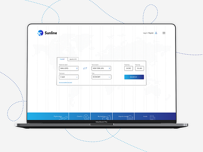 Sunline Airways Website airline airways ui user experience user interface ux web web design website