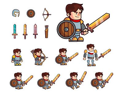 Knight cartoon character