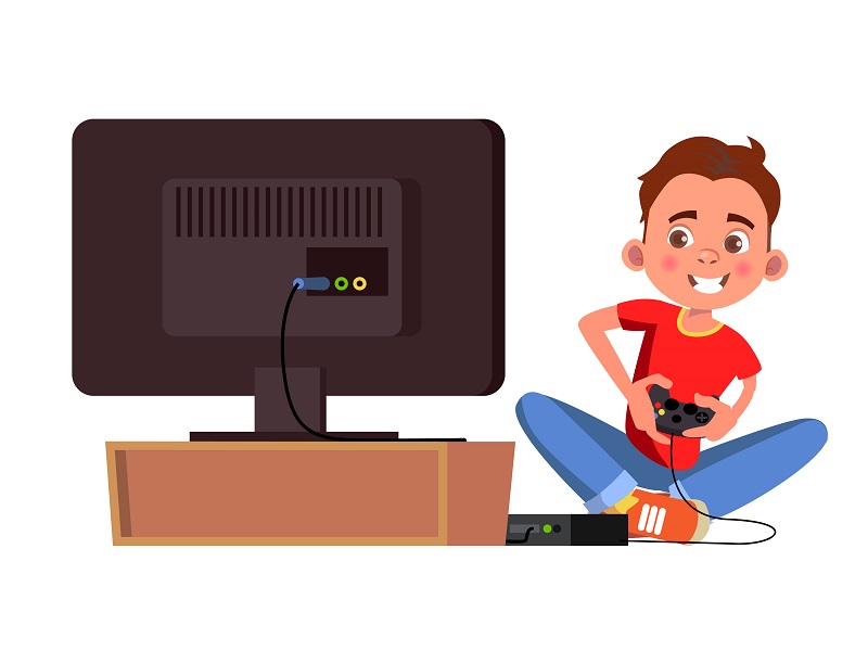 play video games clipart