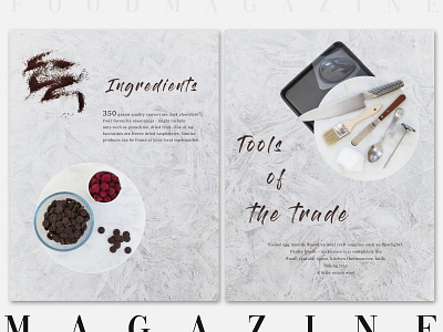 Food Magazine Design app branding brochure brochure design creative design flat flyer design illustration indesign indesign template magazine magazine design magazine layout minimal photography print design typography ui web